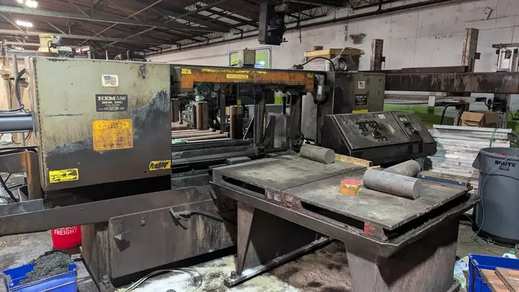 Used 1990 HEM H160XLM Horizontal Band Saws South Carolina US | Revelation Machinery #403607