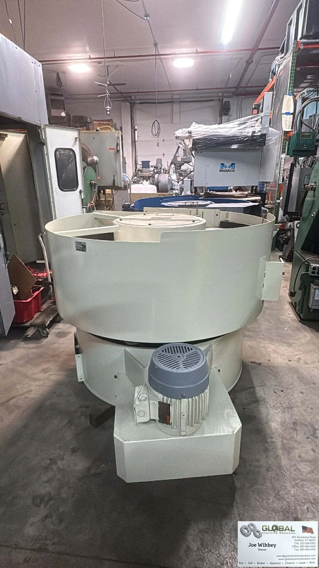 CLM Vibe Tech VTG6026P 14CuFT Vibratory Finishing Bowl w/ Steel Liner 7.5HP