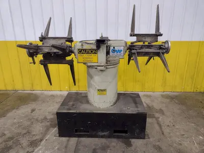 3,000 LBS C.W.P. MODEL #2.5 RD DUAL COIL REEL UNCOILER: YOBRO #25066