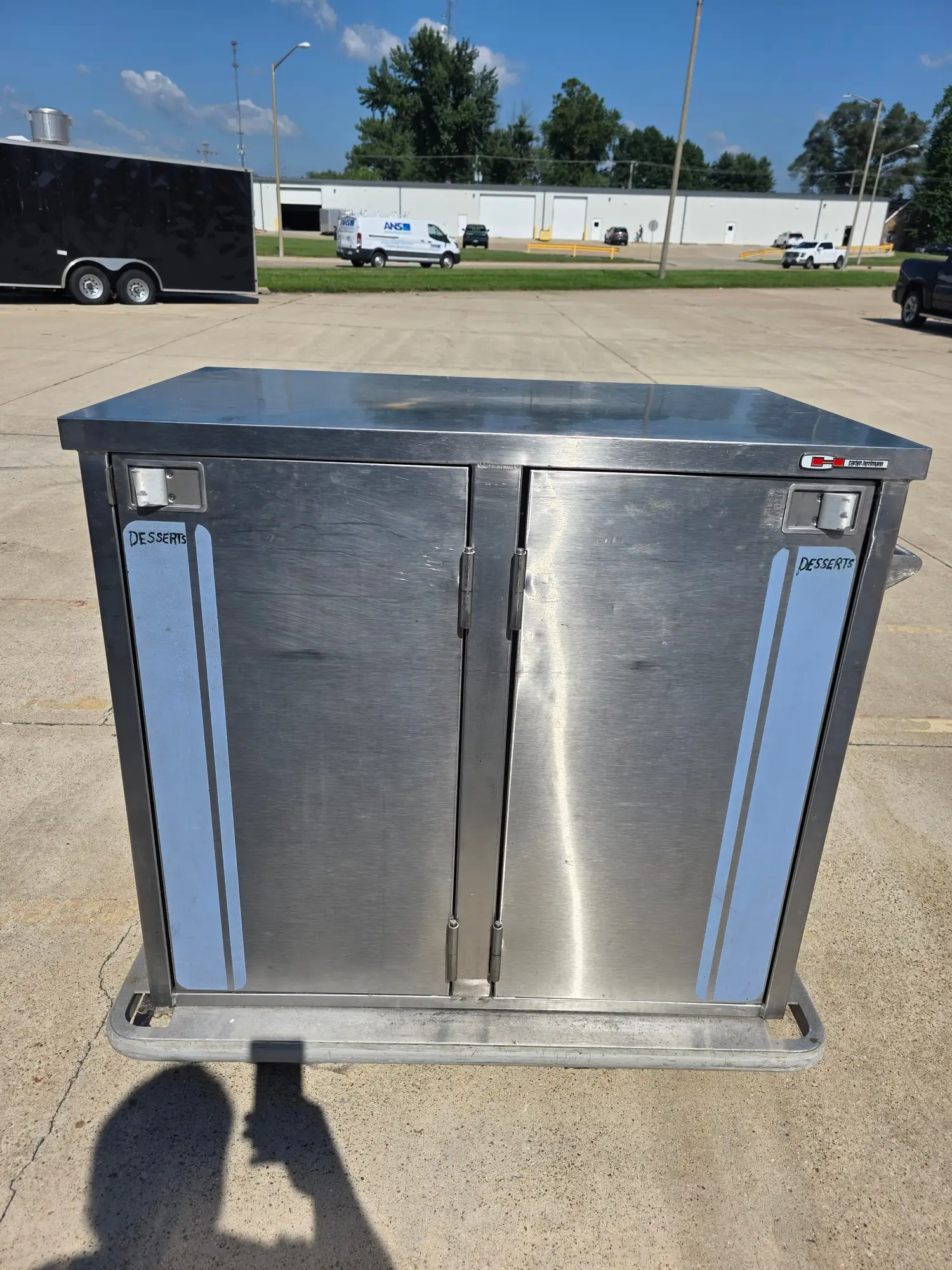 Used Carter Hoffmann Used Carter Hoffmann TE-1622-62 Stainless Mobile Tray Delivery Cart - SS399 - SC Food Storage & Transportation Illinois US | Falcon Restaurant Supply #1373592