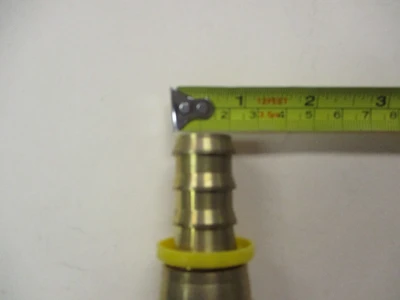Unused 1/2" Hose Brass Barb X 1 3/16" Female NPT Brass