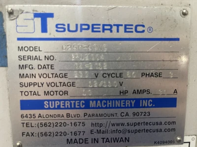 USED SUPERTEC G25P-50NC