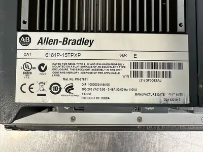 Allen Bradley 6181P-15TPXP Ser. E (8.4.5)