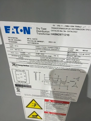 USED 2019 EATON H48M28T1216