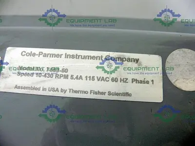 USED COLE PARMER 7583-50 HAZARDOUS DUTY PERISTALTIC PUMP 10-430RPM W/ 77200-62 HEAD