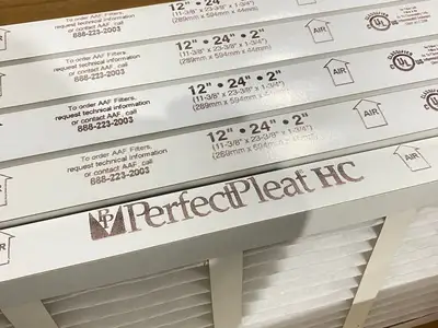 170-102-319 | AAF Flanders  Perfect Pleat HC Filters 12" x 24" x 2" LOT OF 8 - Open box