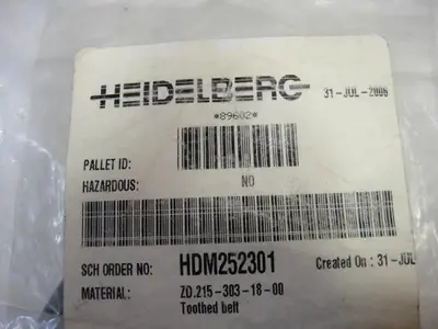 USED HEIDELBERG HDM252301