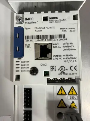 Lenze E84AVSCE7524VX0 StateLine C 8400 400/500V 7.5Kw (10.4.5)