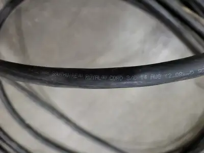 SOOW Power Cord 14 AWG 3 Conductor 600V w/ Plug 15A 125V