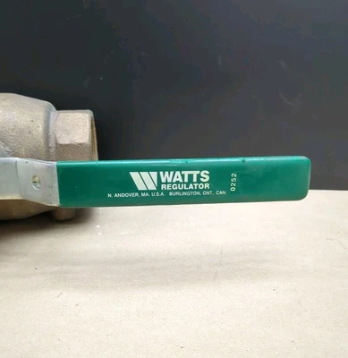 New Watts Regulator 2" Brass Ball Valve 600 WOG (Fast Shipping )