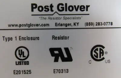 NEW POST GLOVER CU-DB34D0-1K18-10300AAA DYNAMIC BRAKING RESISTOR 1180W