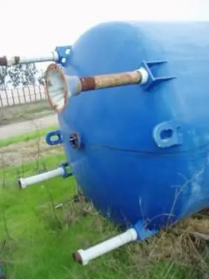 Tank, 2,000 Gallon, Glass Lined, 7' X 7', DT/DB, #C732812