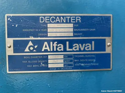 USED ALFA LAVAL AVNX 930B-31G