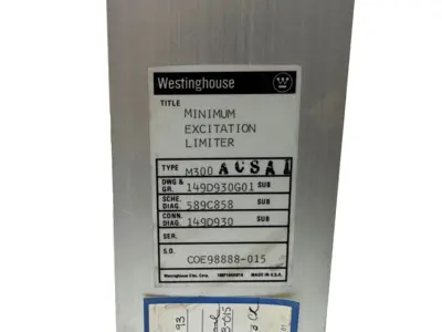USED WESTINGHOUSE 149D930G01 MINIMUM EXCITATION LIMITER M300ACSA1