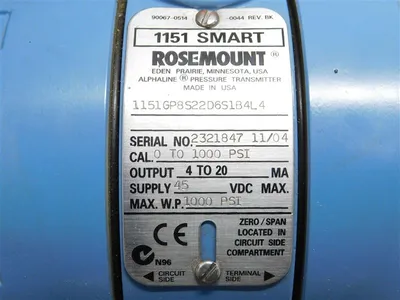 USED ROSEMOUNT ANALYTICAL 1151GP