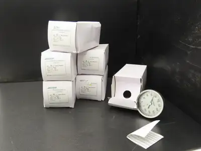 Reotemp AA/04/04/F43 Thermometer 4" Stem 1/4" NPT 3" Back 0-200° F Lot of 6