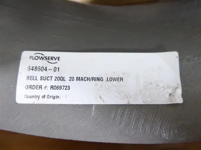 Flowserve 648604-01 Lower Suction Bell for Worthington 20QL20C Pump Surplus