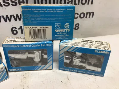 WATTS QUICK-CONNECT QUARTER TURN STOP (LF-QC 894A) 1/2in