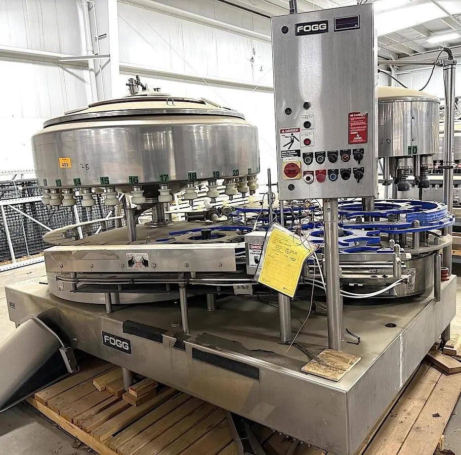 Used 1999 FOGG FILLER CO. 3010 Overflow Pressure Gravity Liquid Fillers Pennsylvania US | Ferguson Packaging Machinery #1493454