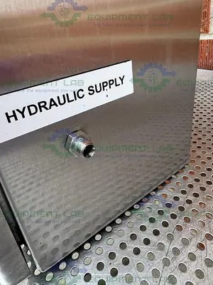 USED INTERFACE DEVICES H030/30 INTENSIFIER PUMP W/ MILLIPORE 20"X 9" X 24" ENCLOSURE