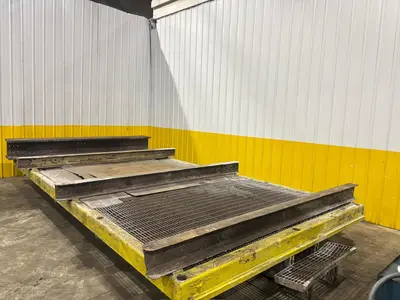 10' X 20' HEAVY DUTY STEEL TRANSFER PULL CART / RAIL CAR: YOBRO #24623