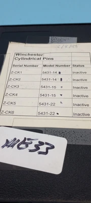 USED WINCHESTER W. F. CYLINDRICAL PINS