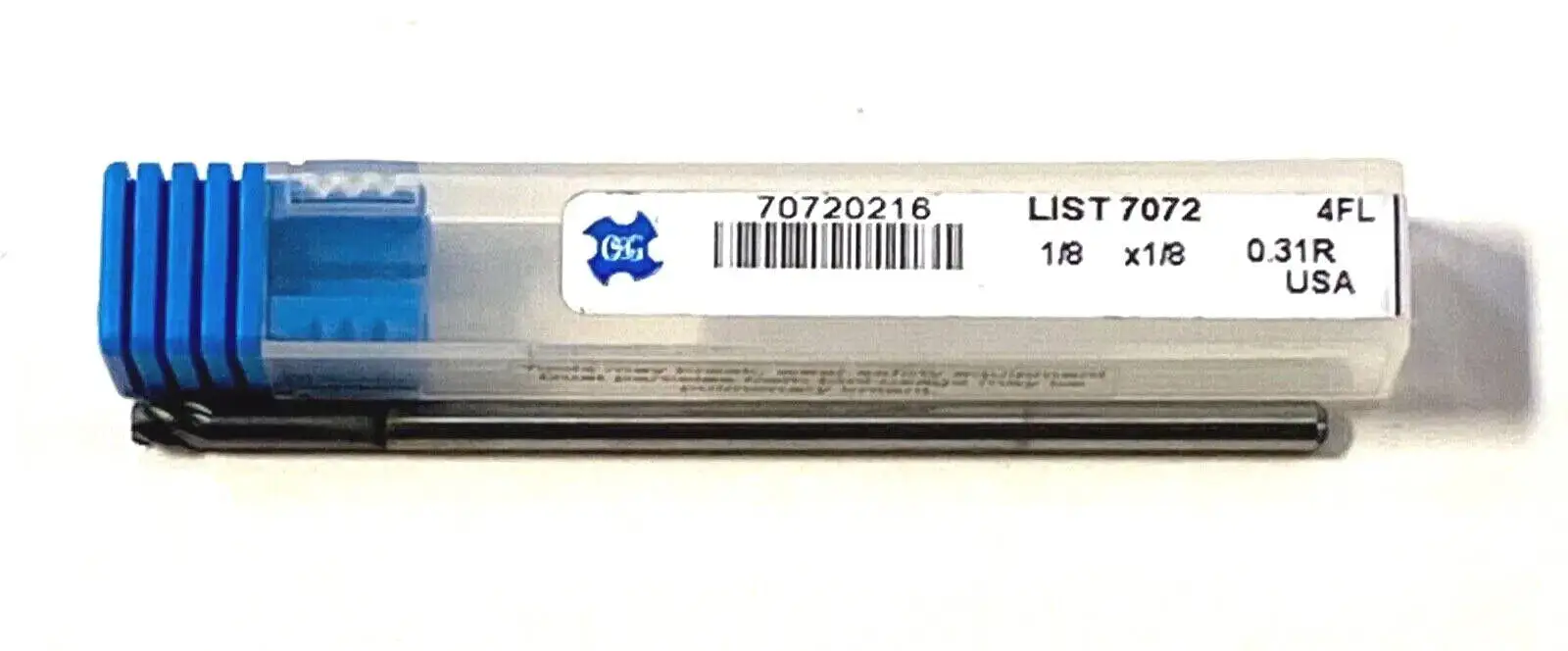 OSG 1/8" Solid Carbide Ball End Mill Diamond Coated 0.31 Radius 30Â° Helix