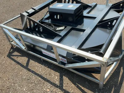 New JCT 72” Brush Mower Skid Steer Attachment, hydraulic driven with hoses and quick coupler fitting...