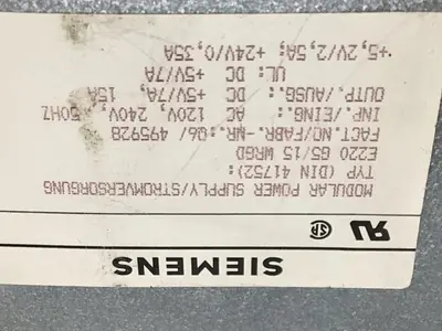 USED SIEMENS E220G5/15WRGD