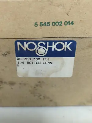 New | in-Stock NOSHOK 40.300.300PSI Universal Pressure Meters Ohio US | Surplus Asset Holdings #1365695