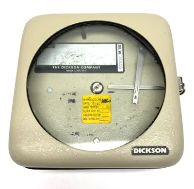 USED DICKSON SC4-350C-B-7 TEMPERATURE RECORDER 4"