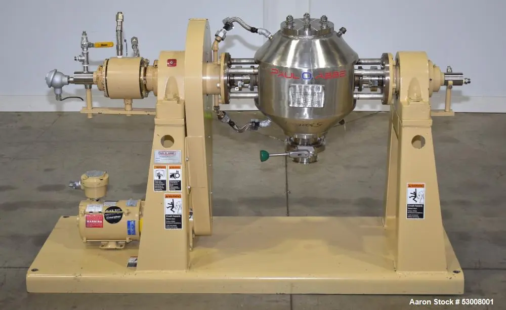 Used PAUL O ABBE RCVD-12 Double Cone - V Rotary Vacuum Dryers Illinois US | Aaron Equipment #85624