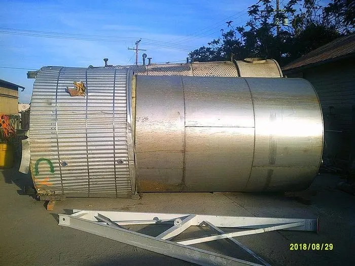 Tank, 5,400 Gallon, S/st, Jkt, 7'7" x 16', CT/CB #S741889