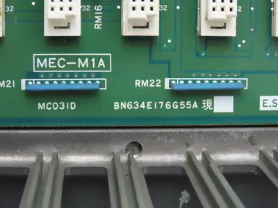 Mitsubishi FCA335MY-V PCB Slot Rack Chassis & Backplane Card Assembly MEC-M1A