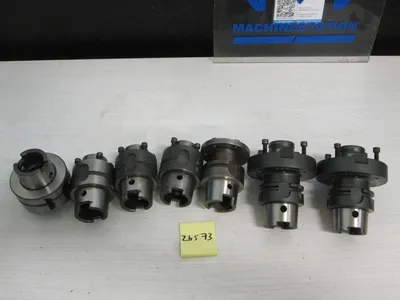 7x Lot of 7 Unbranded HSK63A A63 HSK Boeing Portland Facemill Shell Mill Holders