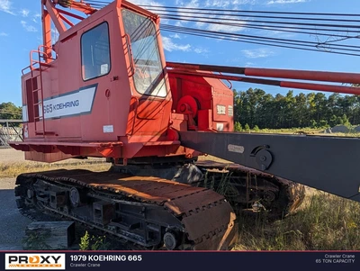 Used 1979 KOEHRING 665 Crawler Cranes Alabama US | Proxy Equipment #1567987
