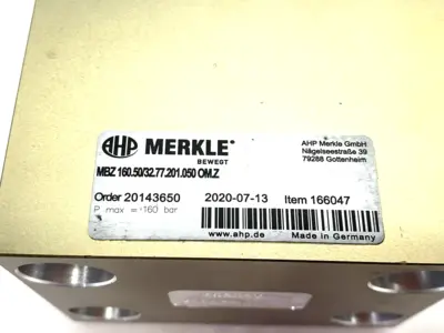 USED AHP MERKLE HYDRAULIC BLOCK CYLINDER