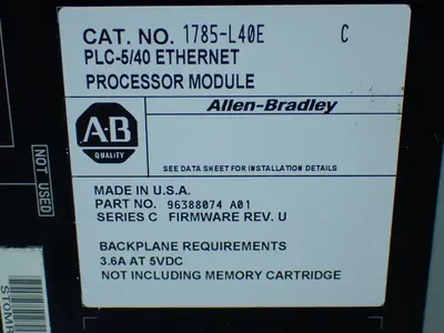 Used ALLENBRADLEY 1785L40E PLC Processors Ohio US | HGR 24 #1084875