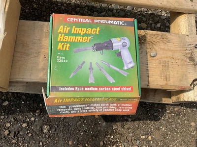 JF-30 pneumatic Brad Nailer, Central Pneumatic 3/8” - 1-1/4” air nailer and a Central Pneumatic air ...