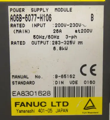 FANUC AO6B-6077-H106 POWER SUPPLY