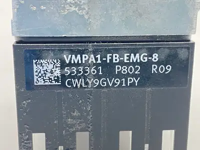 USED FESTO ELECTRONICS MODULE 533361 & VMPA1-FB-AP-4-1 SUB-BASE 533352