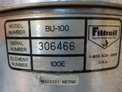USED FILTROIL BU-100