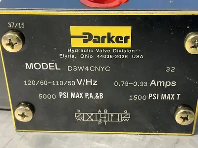 Used 2015 PARKER D3W4CNYC Pumps Ohio US | HGR 24 #1506878