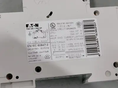 NEW EATON FAZ-C5/1-NA-SP
