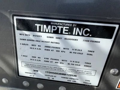 Used 2021 TIMPTE SUPER HOPPER Grain Hopper Trailers Minnesota US | Carco Truck & Equipment #1513979