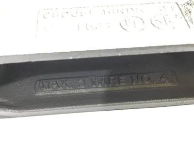 Crouse-Hinds LB 37 Condulet Iron Body 1 in Conduit Fitting Max 3 Wire No.4 (Lot of 2)