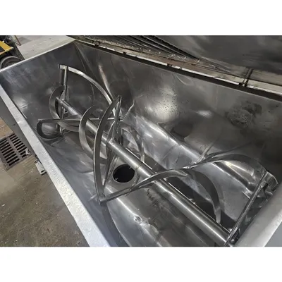 Used Industrial Stainless Steel Double Ribbon Blender - 36 Cu/Ft