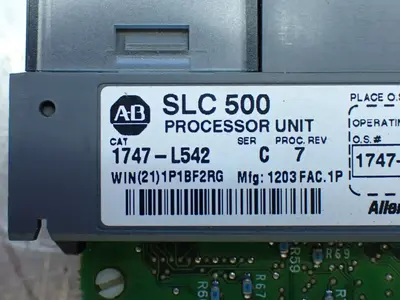 Allen-bradley Siers C, Series D 2pcs Slc 500 Processor Lot 1747-l532 & 1747-l542