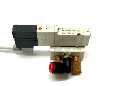 Used SMC 5-PORT 2-POSITION SINGLE SOLENOID VALVE, 1/8" NPT Solenoid Valves Michigan US | Maverick Industrial Sales #1092693