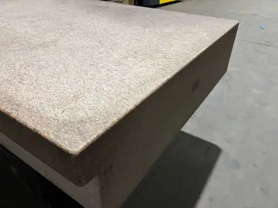 72x48x12 | Pink Granite Stone Inspection QC Table, 72" x 48" x 12" - Used
